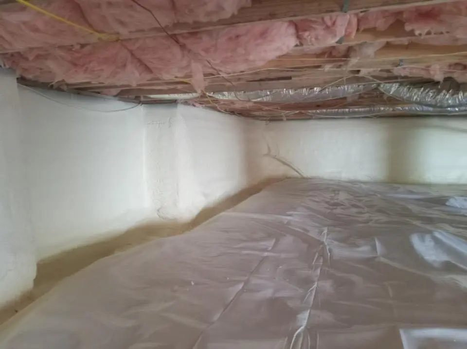Crawl space encapsulation with closed-cell spray foam for Roof Maintenance in Haddon